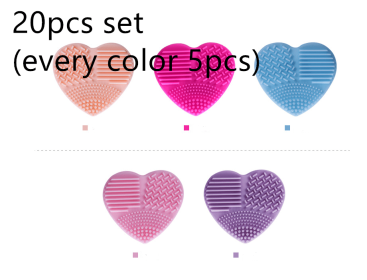 Love Scrubbing Pad Heart-shaped Scrubbing Egg Silicone Heart-shaped Scrubbing Artifact Silicone Heart-shaped Scrubbing Tool