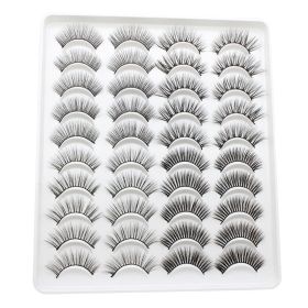 20 Pairs Mink Lashes Natural False Eyelashes Dramatic Volume Fake Lashes Soft Thick Long Eyelashes Wispy Makeup Extension 2022 (Color: YP402)