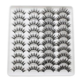 20 Pairs Mink Lashes Natural False Eyelashes Dramatic Volume Fake Lashes Soft Thick Long Eyelashes Wispy Makeup Extension 2022 (Color: YP201)