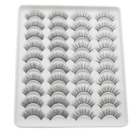 20 Pairs Mink Lashes Natural False Eyelashes Dramatic Volume Fake Lashes Soft Thick Long Eyelashes Wispy Makeup Extension 2022 (Color: YP203)