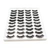 20 Pairs Mink Lashes Natural False Eyelashes Dramatic Volume Fake Lashes Soft Thick Long Eyelashes Wispy Makeup Extension 2022