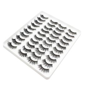 20 Pairs Mink Lashes Natural False Eyelashes Dramatic Volume Fake Lashes Soft Thick Long Eyelashes Wispy Makeup Extension 2022 (Color: 2205)