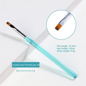 1 piece New manicure  Japanese manicure transparent marine blue rod pull line pen hook pen crystal pen phototherapy pen (Design: 8)