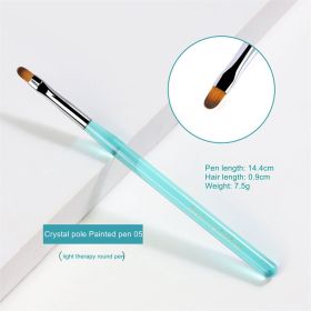 1 piece New manicure  Japanese manicure transparent marine blue rod pull line pen hook pen crystal pen phototherapy pen (Design: 5)