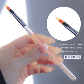 1 piece Nail shop professional brush manicure Japanese-style aurora light therapy pen manicure painting halo dye hook line pull line pen (Design: GJ0536-05)