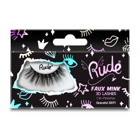 RUDE Essential Faux Mink 3D Lashes (Color: Graceful)